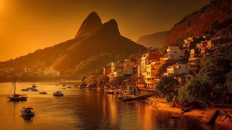 Street scene in Urca, Rio de Janeiro