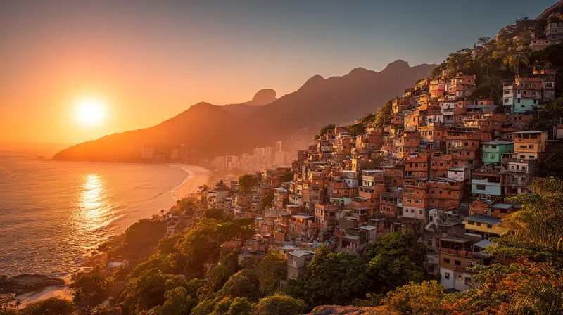 Street scene in Vidigal, Rio de Janeiro