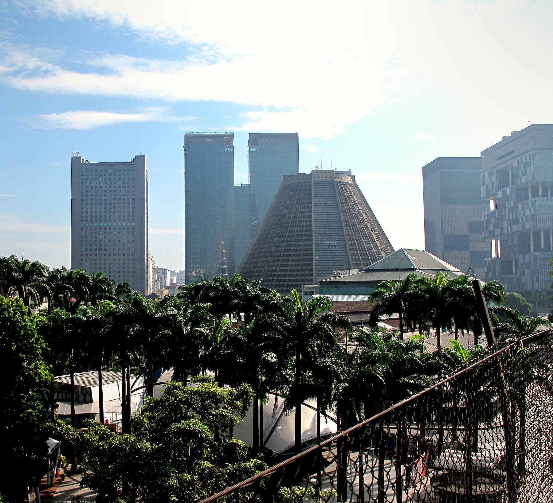 Rio de Janeiro downtown skyline showing urban density